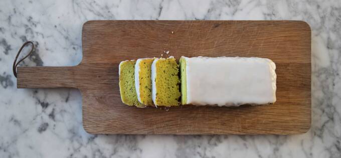Lemon and squash bread with turmeric