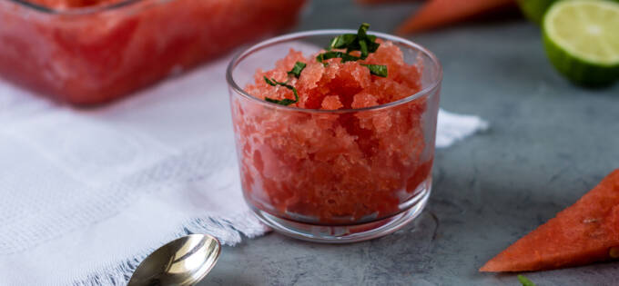 Watermelon granita