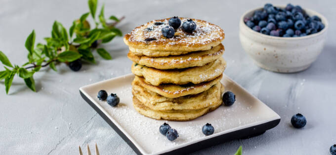Blueberry pancakes