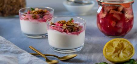 Rhubarb compote