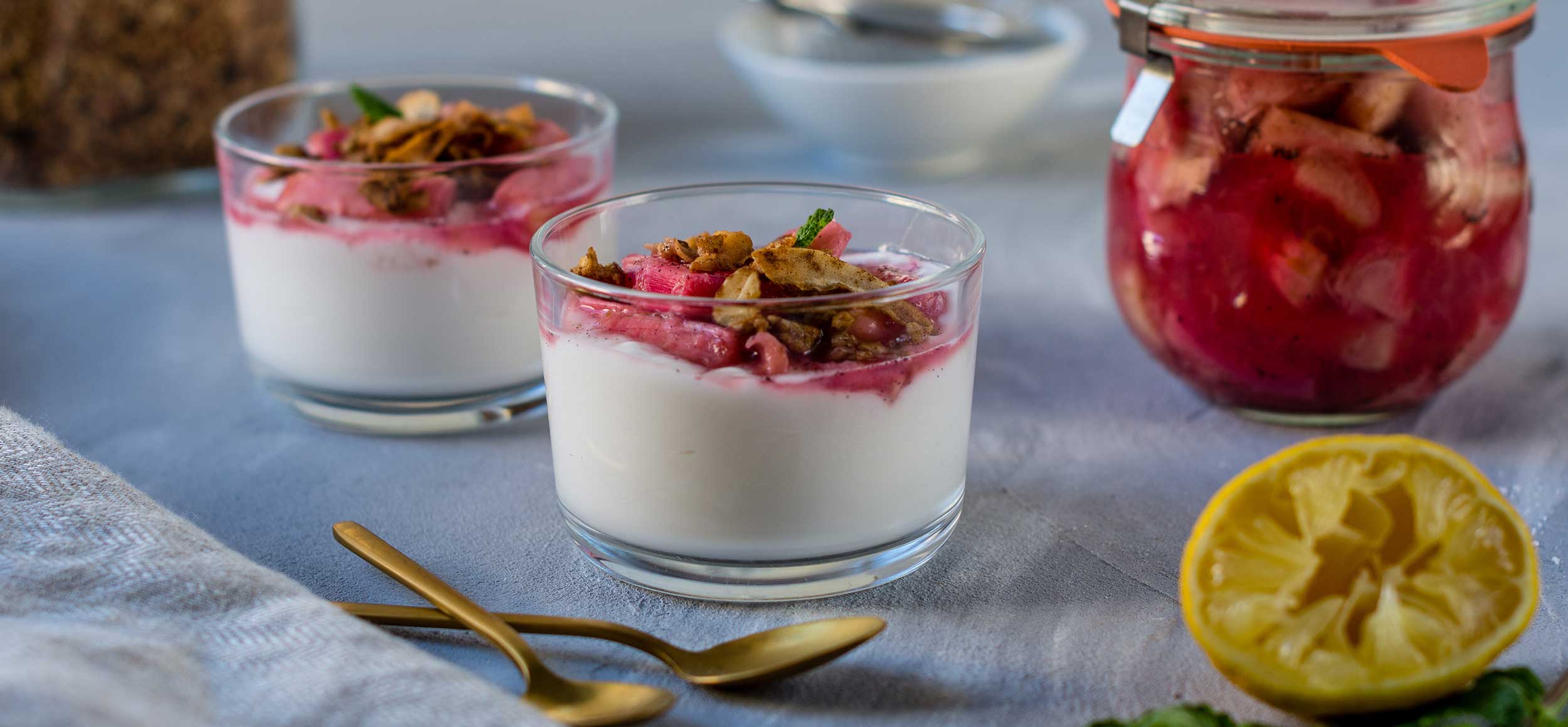 Rhubarb compote